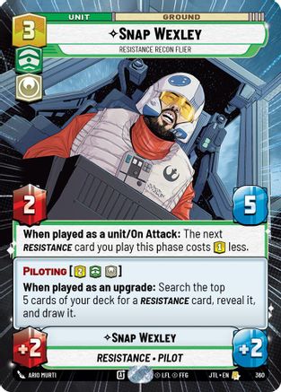 Snap Wexley - Resistance Recon Flier (Hyperspace) (360) - Jump to Lightspeed