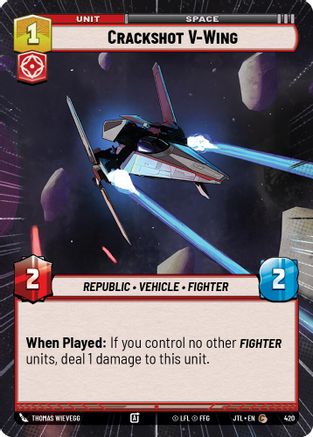 Crackshot V-Wing (Hyperspace) (420) - Jump to Lightspeed