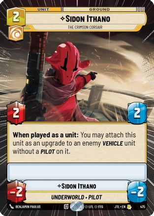 Sidon Ithano - The Crimson Corsair (Hyperspace) (475) - Jump to Lightspeed