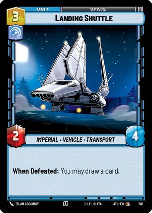 Landing Shuttle (Foil) (561) - Jump to Lightspeed Foil
