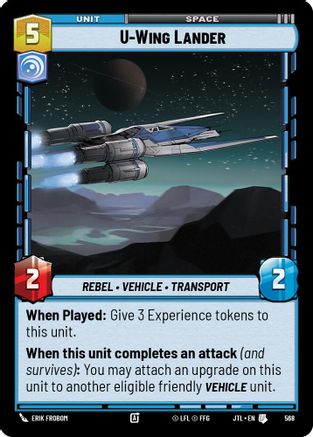 U-Wing Lander (Foil) (568) - Jump to Lightspeed Foil