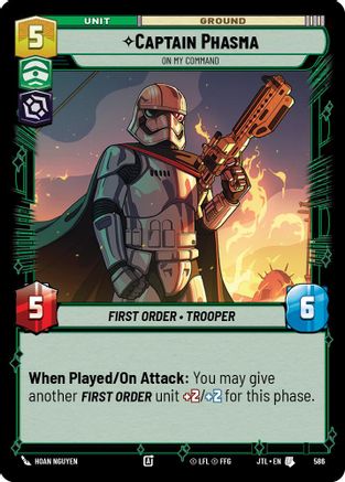 Captain Phasma - On My Command (Foil) (586) - Jump to Lightspeed Foil