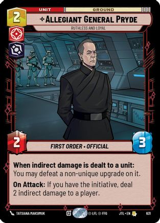 Allegiant General Pryde - Ruthless and Loyal (Foil) (631) - Jump to Lightspeed Foil