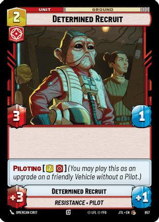 Determined Recruit (Foil) (657) - Jump to Lightspeed Foil