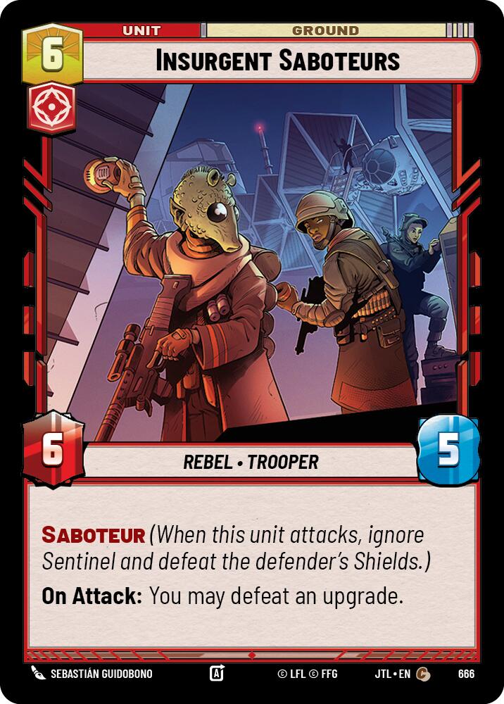 Insurgent Saboteurs (Foil) [JTL - 666]