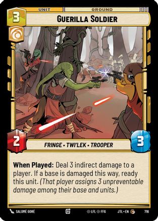 Guerilla Soldier (Foil) (716) - Jump to Lightspeed Foil