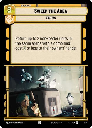 Sweep the Area (Foil) (731) - Jump to Lightspeed Foil