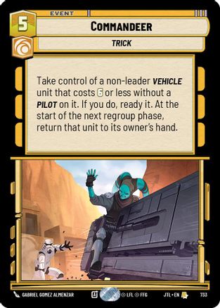 Commandeer (Foil) (733) - Jump to Lightspeed Foil
