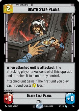 Death Star Plans (Foil) (758) - Jump to Lightspeed Foil