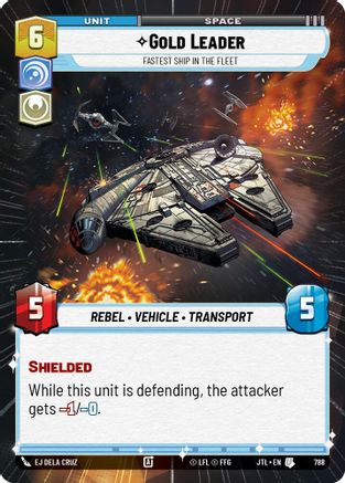 Gold Leader - Fastest Ship in the Fleet (Hyperspace Foil) (788) - Jump to Lightspeed Foil