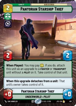 Pantoran Starship Thief (Hyperspace Foil) (817) - Jump to Lightspeed Foil
