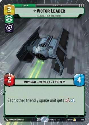 Victor Leader - Leading from the Front (Hyperspace Foil) (819) - Jump to Lightspeed Foil