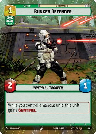 Bunker Defender (Hyperspace Foil) (841) - Jump to Lightspeed Foil