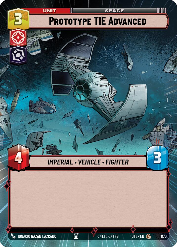 Prototype TIE Advanced (Hyperspace Foil) [JTL - 870]