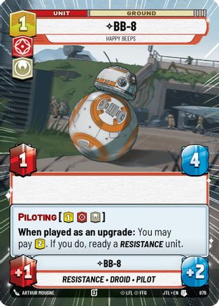 BB-8 - Happy Beeps (Hyperspace Foil) (879) - Jump to Lightspeed Foil