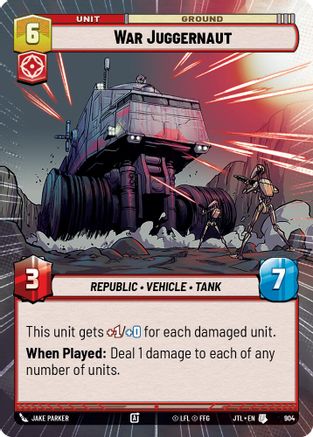 War Juggernaut (Hyperspace Foil) (904) - Jump to Lightspeed Foil