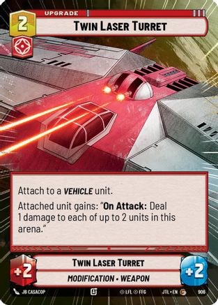 Twin Laser Turret (Hyperspace Foil) (906) - Jump to Lightspeed Foil
