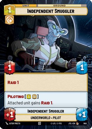Independent Smuggler (Hyperspace Foil) (945) - Jump to Lightspeed Foil