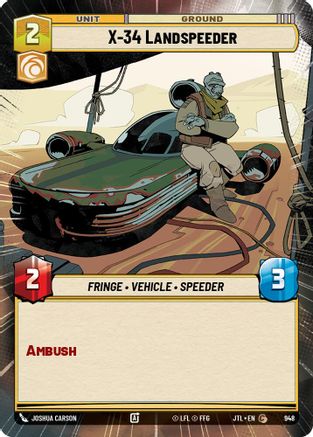 X-34 Landspeeder (Hyperspace Foil) (948) - Jump to Lightspeed Foil