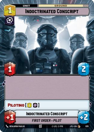 Indoctrinated Conscript (Hyperspace Foil) (970) - Jump to Lightspeed Foil
