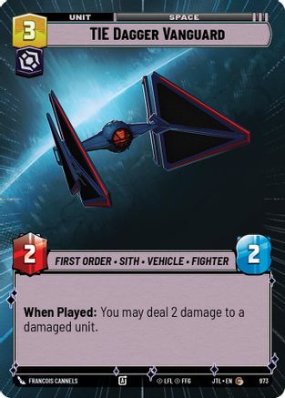 TIE Dagger Vanguard (Hyperspace Foil) (973) - Jump to Lightspeed Foil