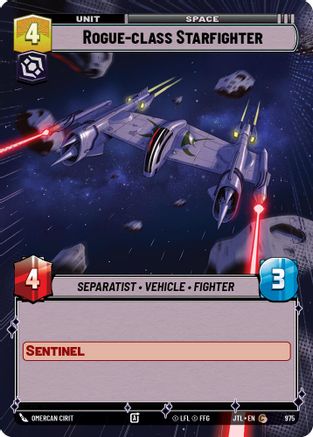 Rogue-class Starfighter (Hyperspace Foil) (975) - Jump to Lightspeed Foil