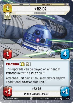 R2-D2 - Artooooooooo! (Hyperspace Foil) (979) - Jump to Lightspeed Foil