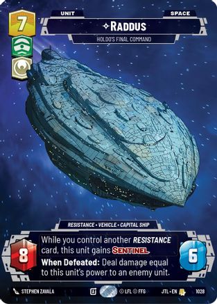 Raddus - Holdo's Final Command (Prestige) (1028) - Jump to Lightspeed