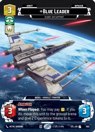 Blue Leader - Scarif Air Support (Prestige Foil) (1062) - Jump to Lightspeed Foil
