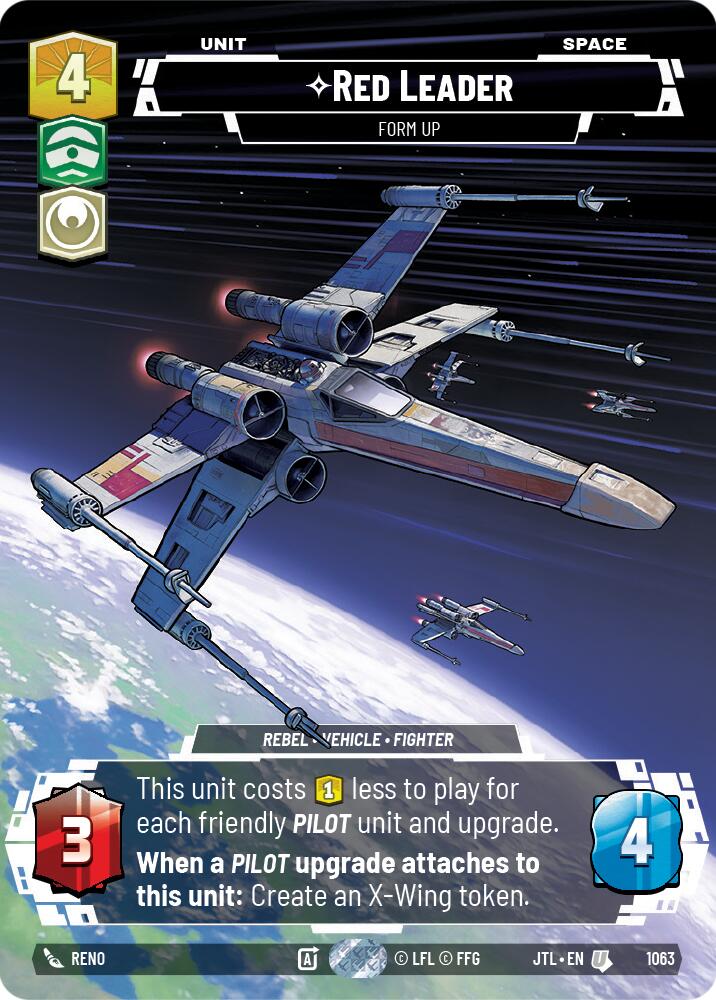 Red Leader - Form Up (Prestige Foil) [JTL - 1063]