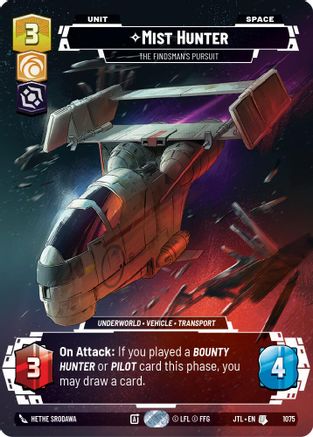 Mist Hunter - The Findsman's Pursuit (Prestige Foil) (1075) - Jump to Lightspeed Foil