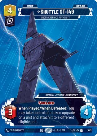 Shuttle ST-149 - Under Krennic's Authority (Prestige Foil) (1083) - Jump to Lightspeed Foil