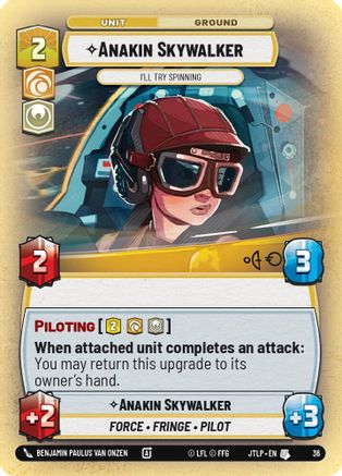Anakin Skywalker - I'll Try Spinning (Foil) (36) - Jump to Lightspeed  Weekly Play Promos Foil