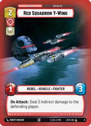 Red Squadron Y-Wing (11) - Jump to Lightspeed  Weekly Play Promos