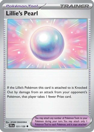 Lillie's Pearl 151/159  - Reverse Holofoil SV09 Journey Together - Uncommon