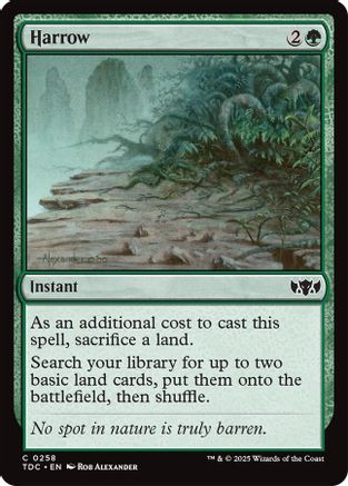 Harrow (TDC-258) - Commander: Tarkir: Dragonstorm