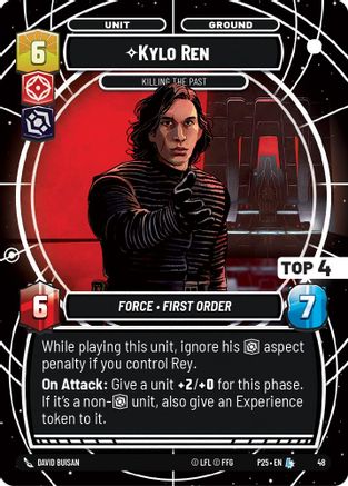 Kylo Ren - Killing the Past (Top 4) (48) - Organized Play Promos Foil