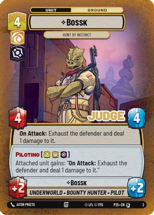 Bossk - Hunt By Instinct (2) - Judge Promos Foil