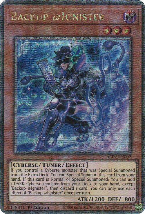 Backup @Ignister (Quarter Century Secret Rare) [ALIN - ALIN-EN002]