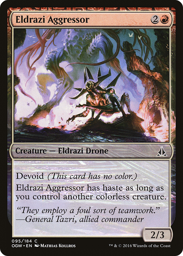 Eldrazi Aggressor (OGW-095) - Oath of the Gatewatch Foil