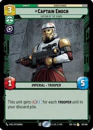 Captain Enoch - Captain of the Guard (083/264) - Legends of the Force