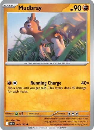 Mudbray 107  - Reverse Holofoil SV10 Destined Rivals - Common