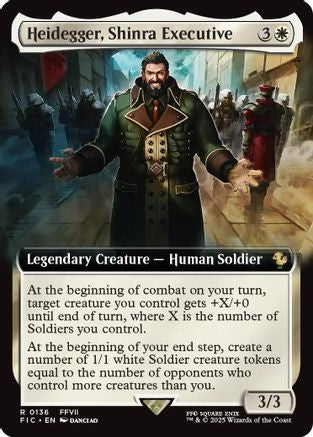 Heidegger, Shinra Executive (Extended Art) (FIC-136) - Commander: FINAL FANTASY
