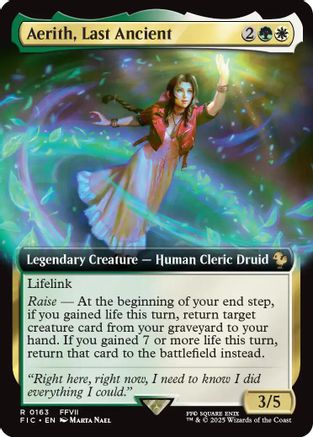 Aerith, Last Ancient (Extended Art) (FIC-163) - Commander: FINAL FANTASY