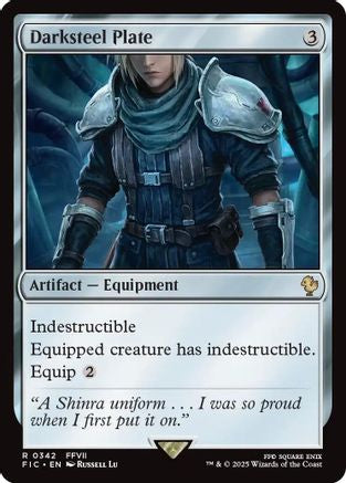 Darksteel Plate (Surge Foil) (FIC-342) - Commander: FINAL FANTASY Foil