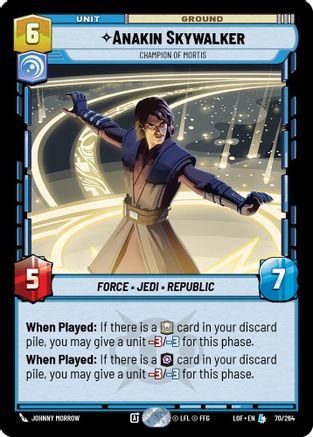 Anakin Skywalker - Champion of Mortis (070/264) - Legends of the Force