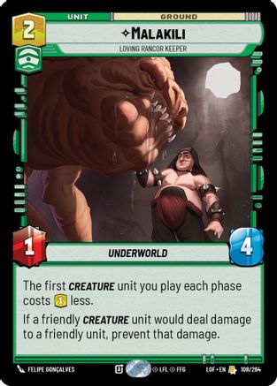 Malakili - Loving Rancor Keeper (108/264) - Legends of the Force