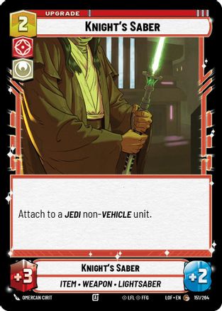 Knight's Saber (151/264) - Legends of the Force
