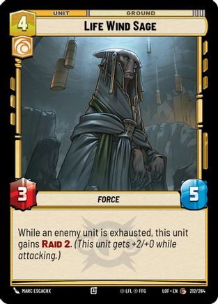 Life Wind Sage (212/264) - Legends of the Force
