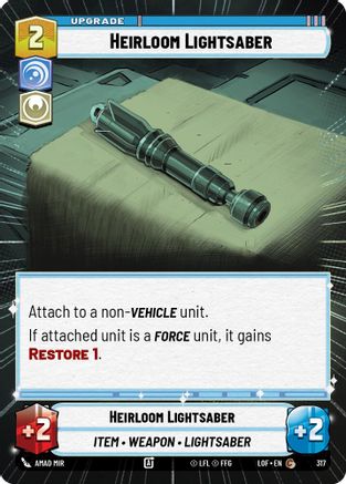 Heirloom Lightsaber (Hyperspace) (317) - Legends of the Force